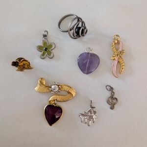 Lot Of Mixed Charms And Pins